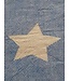 hamamdoek Ster blauw 160x90cm