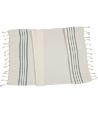 Lalay kleine hamamdoek Krem Sultan natural almond green