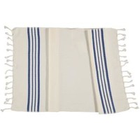 kleine hamamdoek Krem Sultan natural royal blue