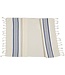 kleine hamamdoek Krem Sultan natural royal blue 100x50cm