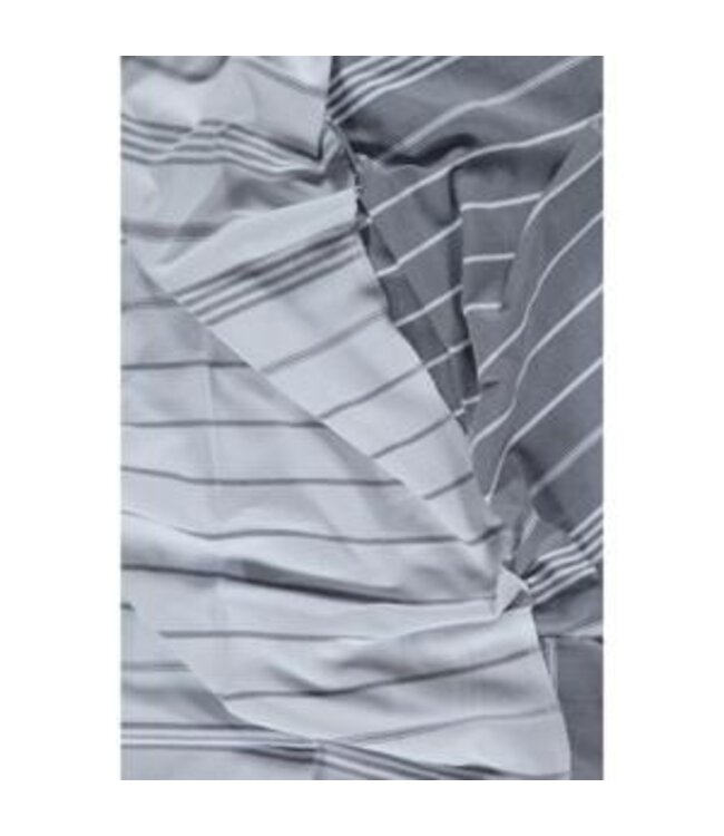 kleine hamamdoek Leyla white dark grey 100x50cm