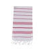 kleine hamamdoek Leyla white fuchsia 100x50cm