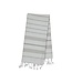 Lalay kleine hamamdoek Leyla white taupe