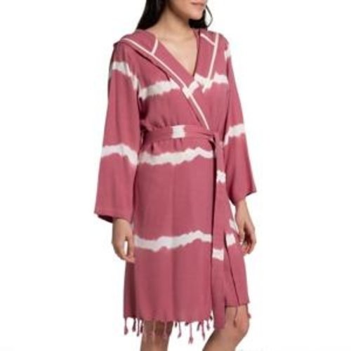 Lalay tie dye badjas dusty rose