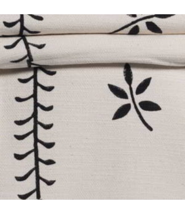 plaid natural black stone print 150x220cm