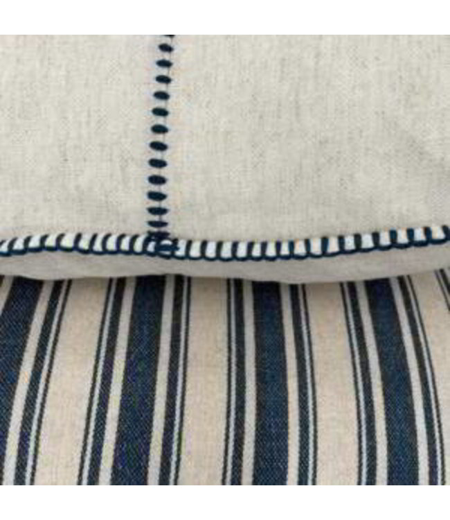 kussenhoes 50x50cm patchwork navy