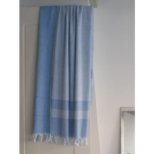 Ottomania hamamdoek met badstof mediteraanblauw Ottomania hamamdoek met badstof mediteraanblauw