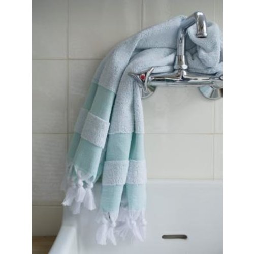 Ottomania kleine hamamdoek met badstof donkerzeegroen Ottomania kleine hamamdoek met badstof donkerzeegroen