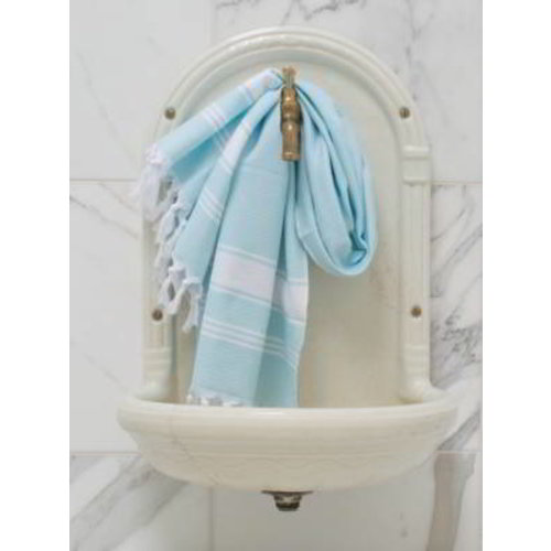 Ottomania kleine hamamdoek honingraat lichtturquoise Ottomania kleine hamamdoek honingraat lichtturquoise