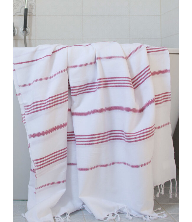 hammam strandlaken cerise 220x160cm