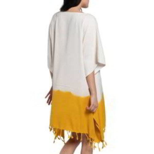 Lalay dip dye strandtuniek mustard yellow