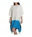 dip dye strandtuniek turquoise onesize (L/XL)