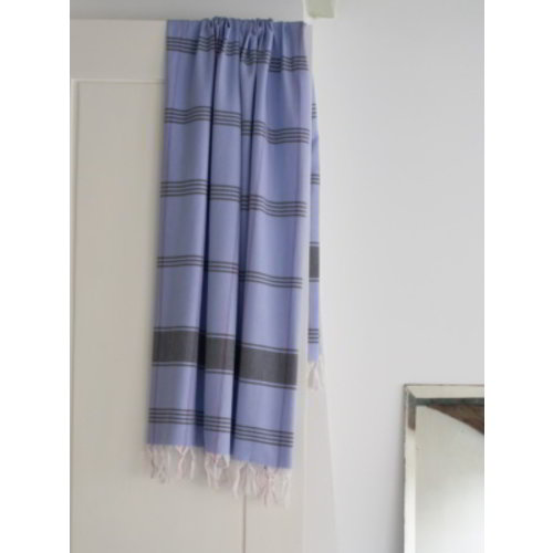 Ottomania organic hamamdoek biokatoen lavendelblauw