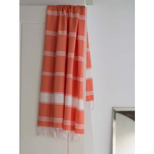 Ottomania organic hamamdoek biokatoen mandarijn wit Ottomania organic hamamdoek biokatoen mandarijn wit