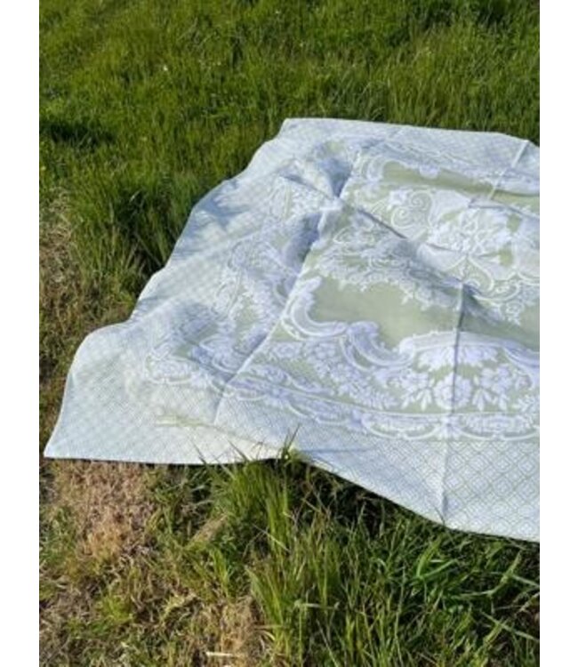 beddensprei Ince lindegroen 225x240cm