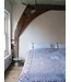 beddensprei Mozaïek aubergine 245x180cm