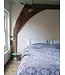 beddensprei Mozaïek aubergine 245x180cm