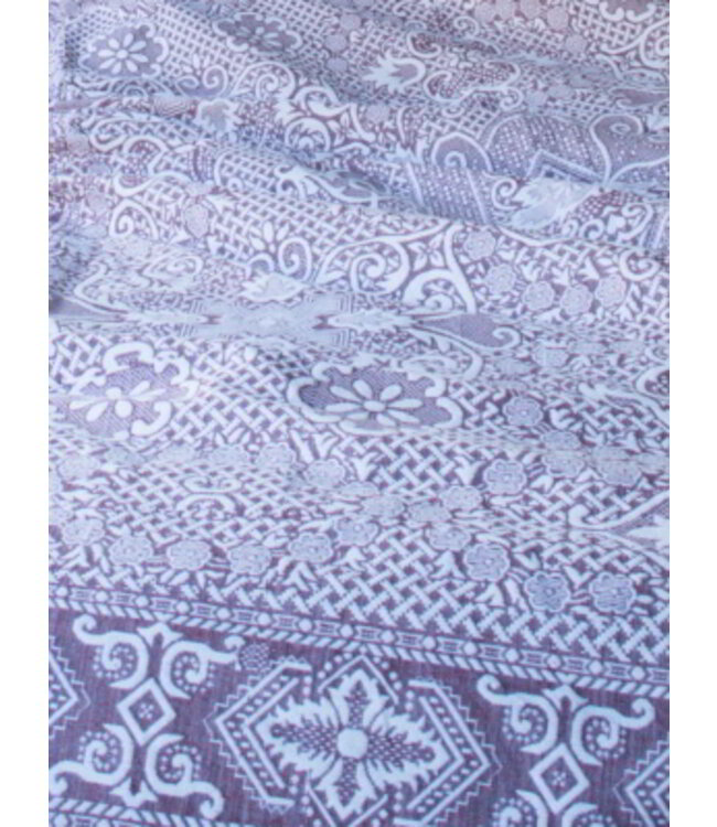 beddensprei Mozaïek bordeauxrood 245x180cm