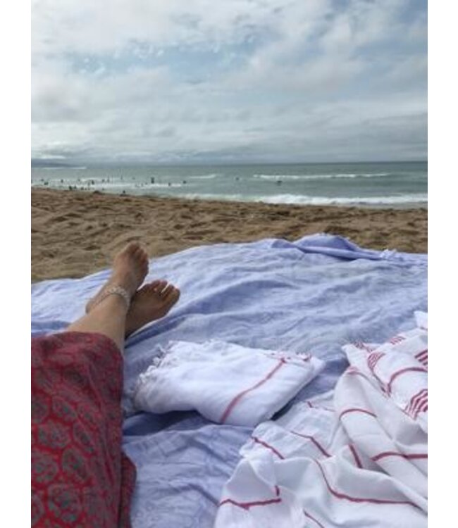 zomersprei Bloem lavendelblauw 230x170cm