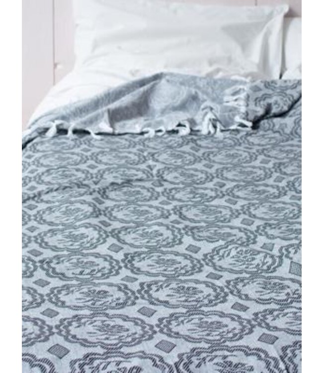 zomersprei Bloem zwart 230x170cm