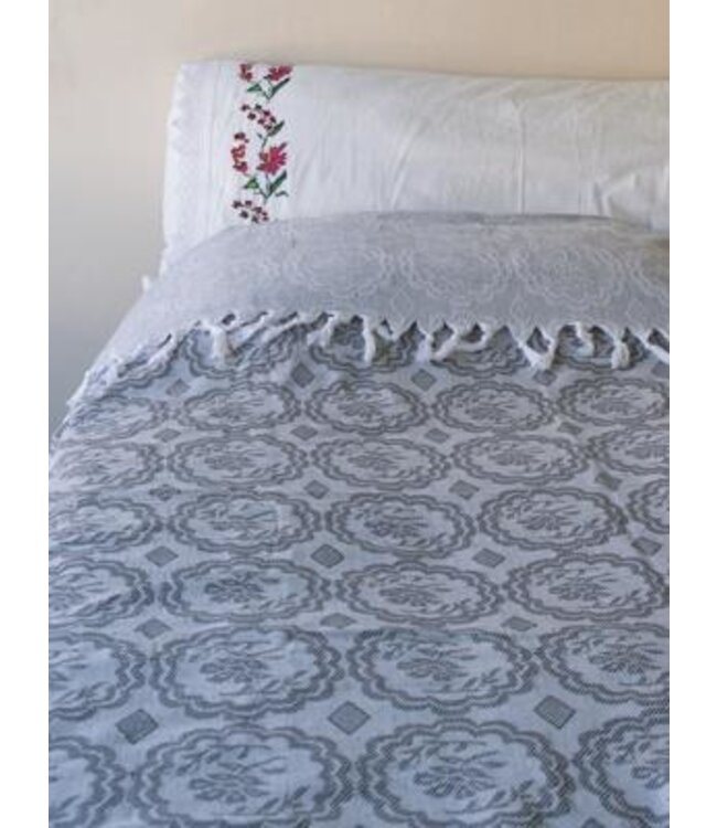 zomersprei Bloem donkergrijs 230x170cm