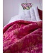 damast beddensprei roze 250x280cm