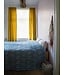 damast beddensprei blauw 250x280cm