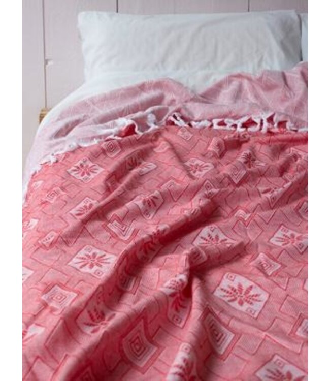 zomersprei Baklava steenrood 230x170cm