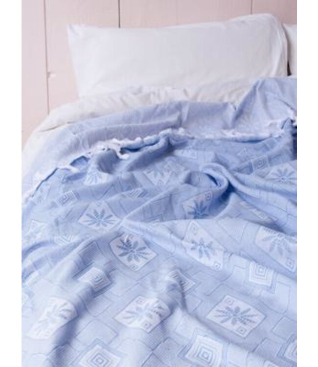 zomersprei Baklava blauw 230x170cm
