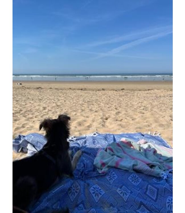 zomersprei Baklava marineblauw 230x170cm