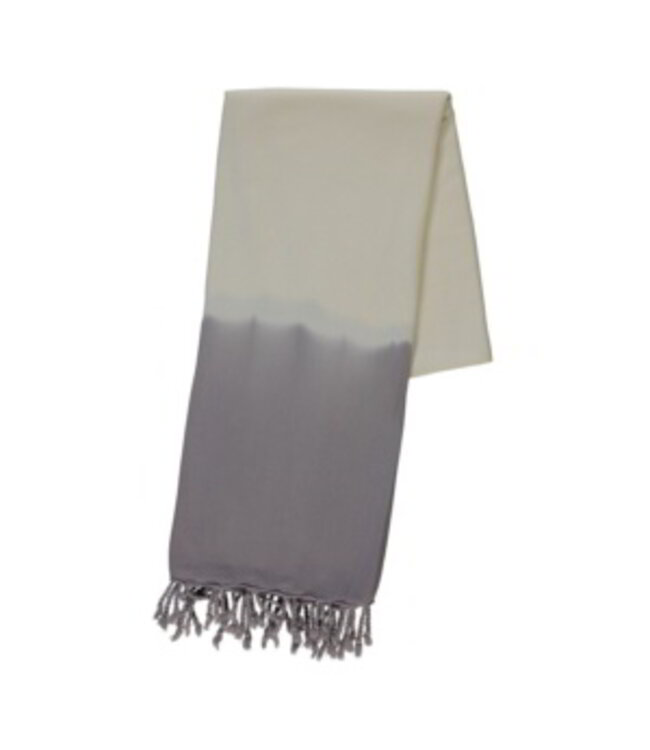 dip dye hamamdoek taupe 170x90cm