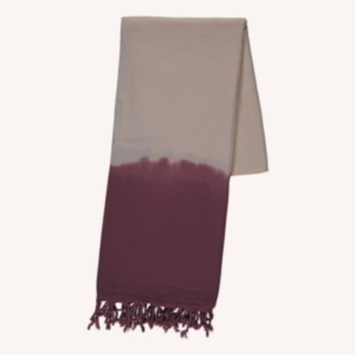 Lalay dip dye hamamdoek dusty rose Lalay dip dye hamamdoek dusty rose