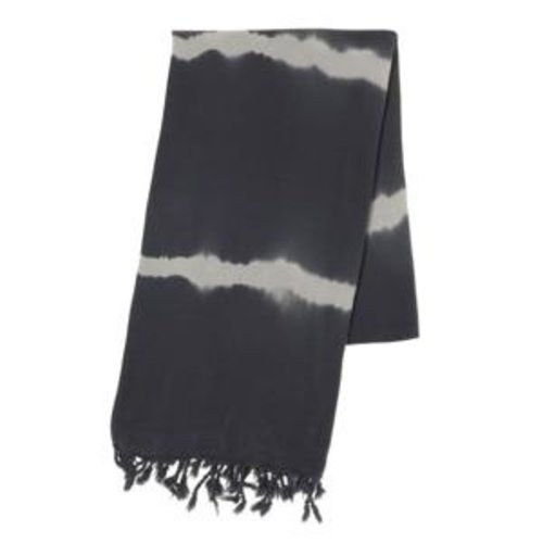 Lalay tie dye hamamdoek dark grey Lalay tie dye hamamdoek dark grey