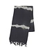 tie dye hamamdoek dark grey 170x90cm