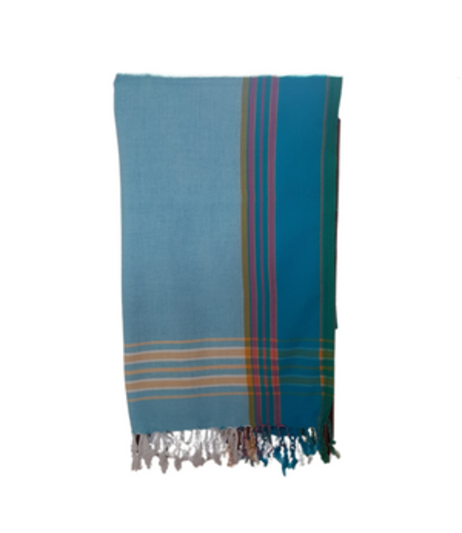 kikoy handdoek light blue 170x95cm