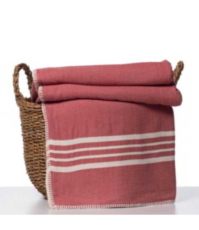 hamam plaid XXL Krem Sultan dusty rose 220x170cm