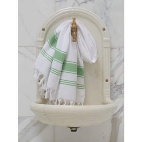 Ottomania kleine hamamdoek honingraat pistache Ottomania kleine hamamdoek honingraat pistache