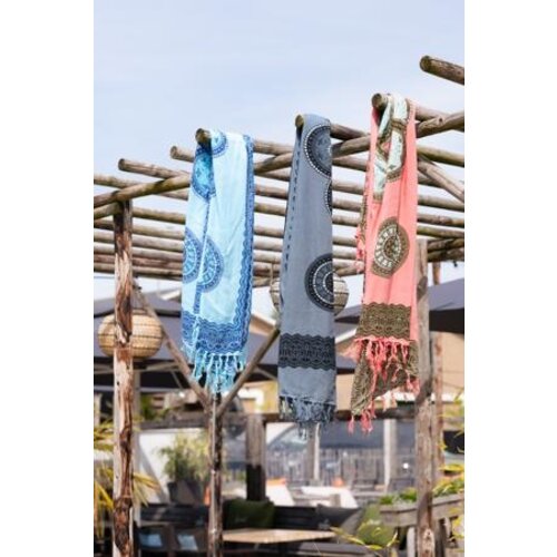 Call it Fouta! Pareo Flower gray anthracite Call it Fouta! Pareo Flower gray anthracite
