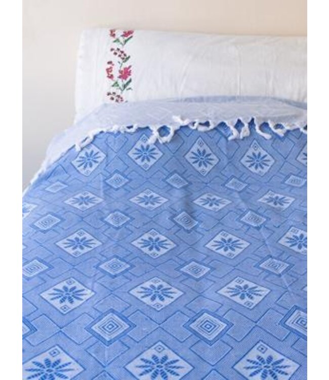 zomersprei Baklava grieksblauw 230x170cm