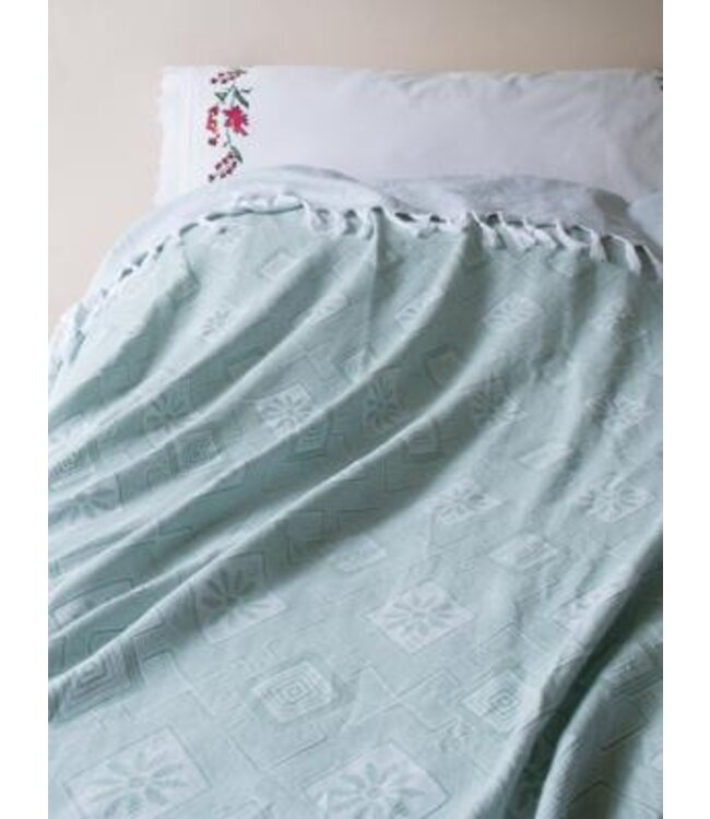 zomersprei Baklava grijsgroen 230x170cm