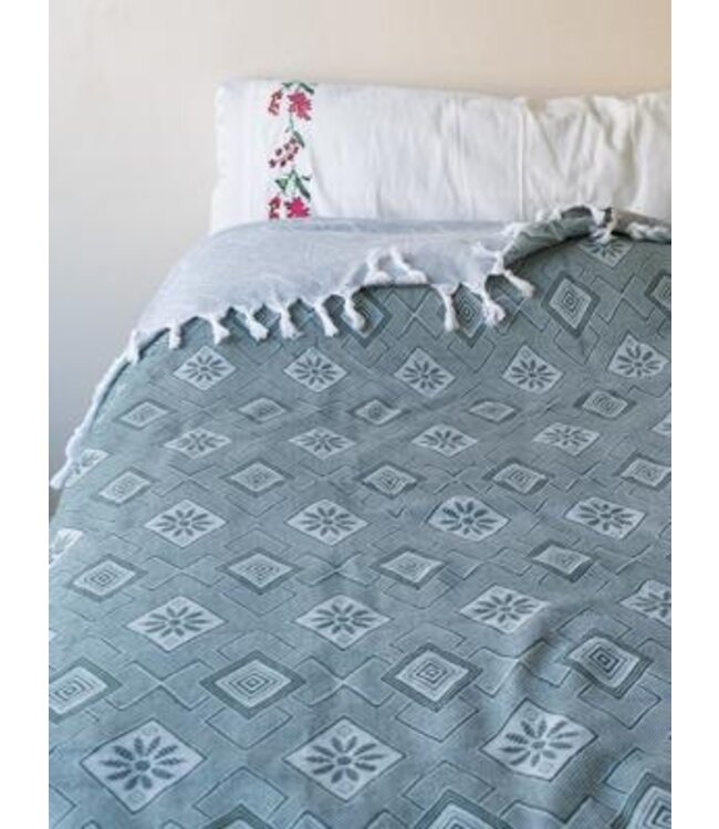 zomersprei Baklava dennengroen 230x170cm