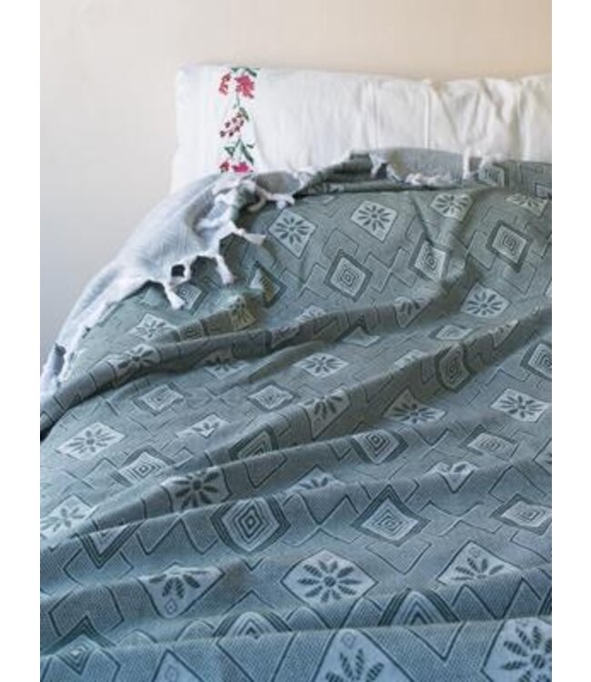 zomersprei Baklava dennengroen 230x170cm