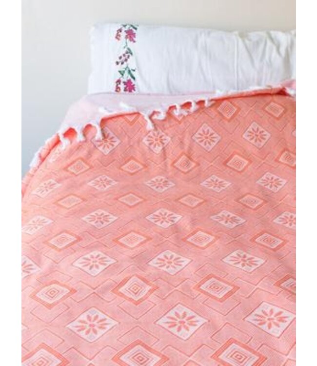 zomersprei Baklava mandarijn 230x170cm