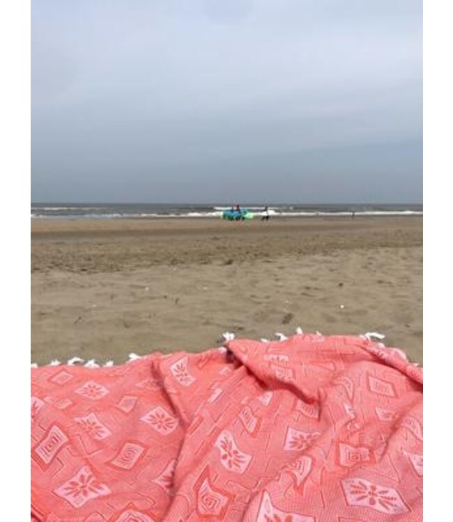 zomersprei Baklava mandarijn 230x170cm