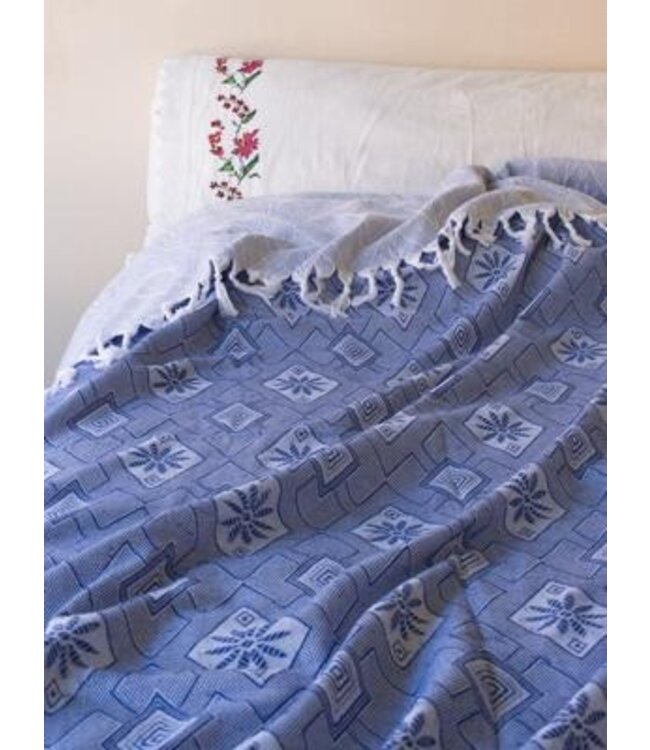 zomersprei Baklava parlementblauw 230x170cm