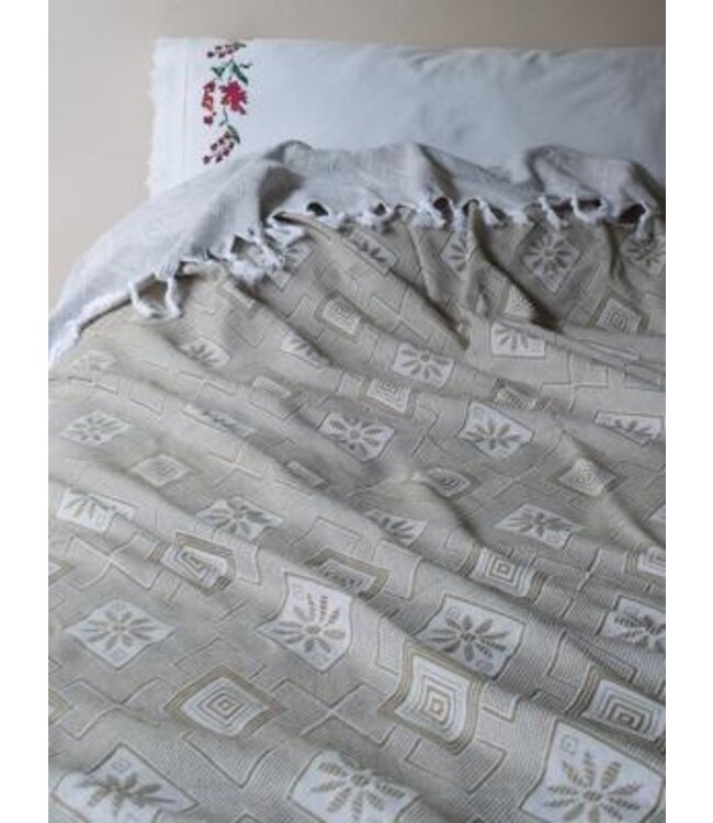 zomersprei Baklava olijfgroen 230x170cm