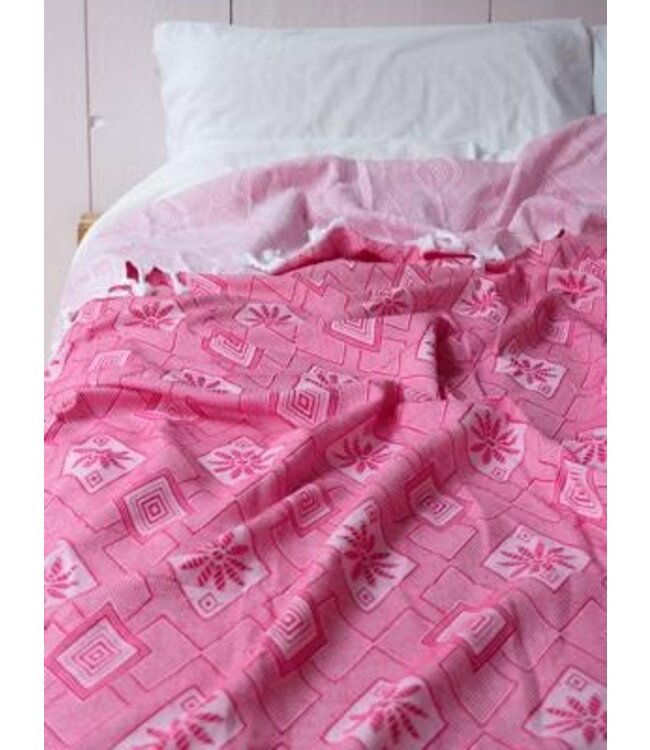 zomersprei Baklava fuchsia 230x170cm