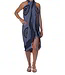Pareo Flower gray anthracite 160x110cm