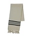 Lalay hamamdoek Krem Sultan natural black