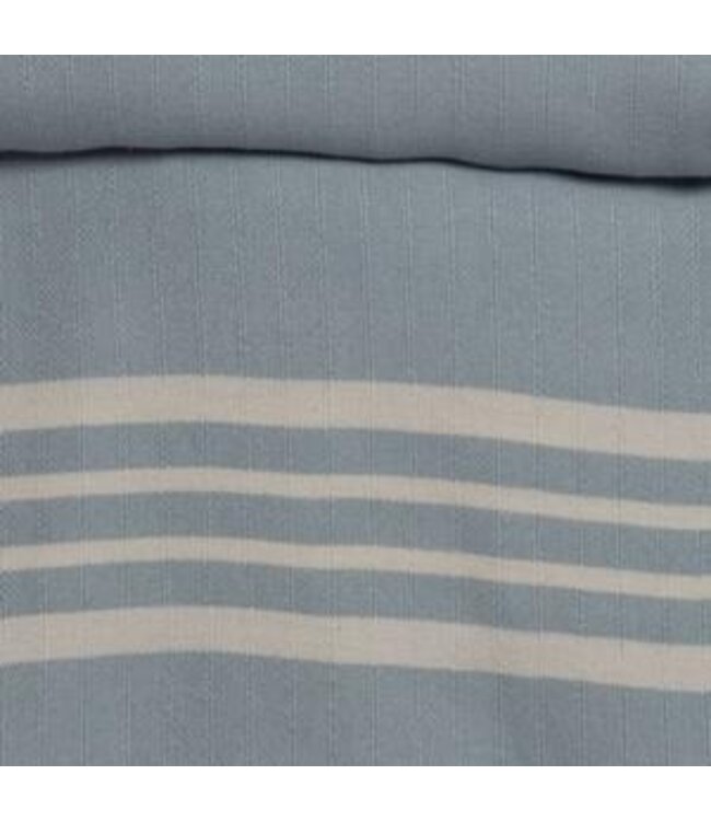 hamamdoek Krem Sultan light blue 180x100cm